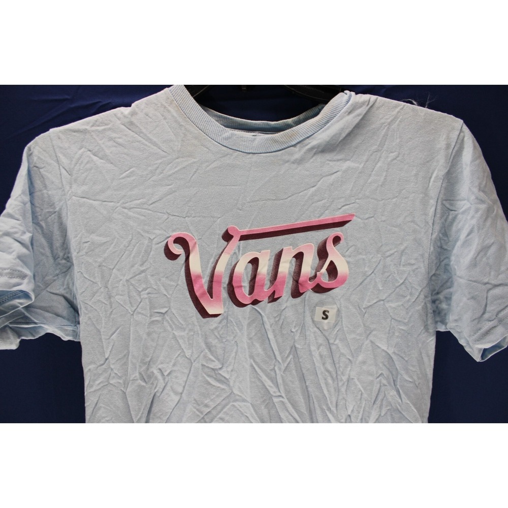 NWT Vans T-Shirt Short Sleeve Skateboard‎ Skating Size Small Blue Cotton